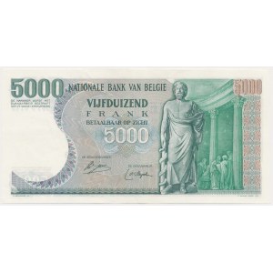 Belgia, 5.000 Francs 1977