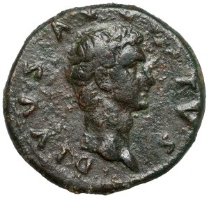 Octave Auguste (27 av. J.-C. - 14 ap. J.-C.) As posthume, Rome - frappé sous le règne de Nerva (96-98 ap. J.-C.).