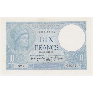 Francja, 10 Francs 1941