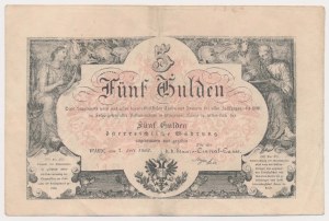 Autriche, 5 florins 1866