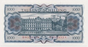 Autriche, 1.000 Schilling 1966