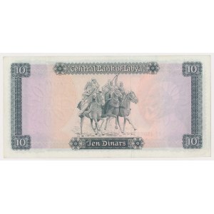 Libia, 10 Dinars ND (1972)
