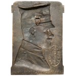 Plakieta (18x12,5cm) Generał Daniel Konarzewski, Lwów 1919 (Chodziński)