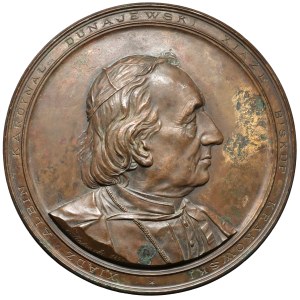 Medalion, Ksiądz Albin Kardynał Dunajewski, Biskup Krajowski - autorstwa Józefa Hakowskiego 1890