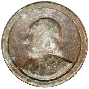 Medalion, Ksiądz Albin Kardynał Dunajewski, Biskup Krajowski - autorstwa Józefa Hakowskiego 1890