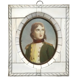 Miniatura na pergaminie, Napoleon Bonaparte - szkoła francuska (XIXw.)