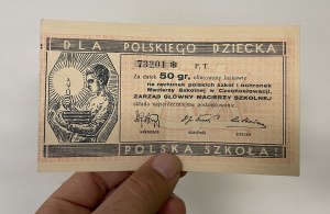School Mother, Brick for Polish Schools in Czechoslovakia, 50 pennies (1920s)