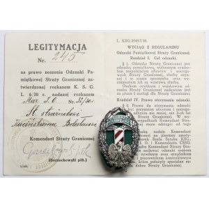 Odznaka, Straż Graniczna + legitymacja [245]