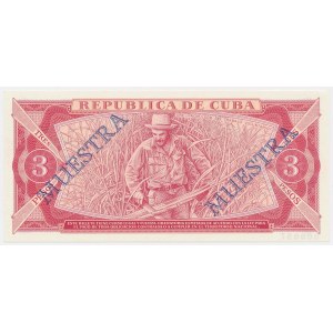 Kuba, 3 Pesos 1984 - MUESTRA