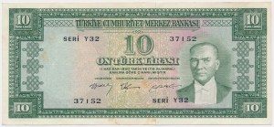 Turkey, 10 Lira L.1930 (24.4.1960)