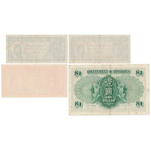 Hong-Kong, 5, 10 Cents i 1 Dollar 1956-1965 - zestaw (4szt)