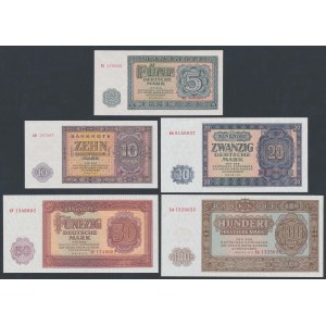 Niemcy, 5 - 100 Mark 1955 - zestaw (5szt)