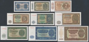 Allemagne, 50 Pfennig - 1.000 Mark 1948 - set (9pcs)