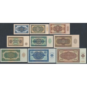 Niemcy, 50 Pfennig - 1.000 Mark 1948 - komplet (9szt)