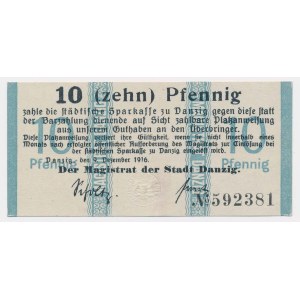 Gdańsk, 10 fenigów 1916