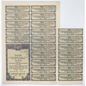 Lwów, TKZ, 4.5% List zastawny 40 zł 1934