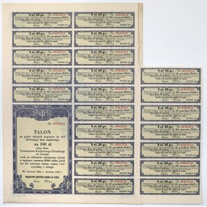 Lwów, TKZ, 4.5% List zastawny 100 zł 1934