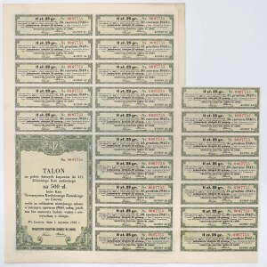 Lviv, Towarzystwo Kredytowe Ziemskie, 4,5% Lettre de gage 500 zloty 1934