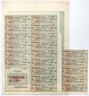 Lviv, Akcyjny Bank Hipoteczny, obligation hypothécaire à 5 %, 100 $ 1933 - RARE