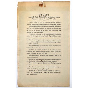 Piotrków, 6% Pożyczka Trybunalskiego miasta, Obligacja 250 koron 1918