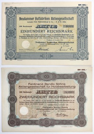 Debno (Neudamm ) and Gorzow Wlkp. (Landsberg a.d.Warthe), 100 and 200 rmk 1928-1934 (2pc)