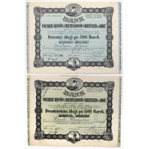 Bank Polskich Kupców i ..., Em.4, 20x 500 mkp i Em.5, 10x 500 mkp (2szt)