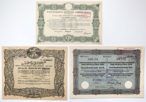 SPÓJNIA, Katowicka Sp. for Mining, Poznań Lettre d'obligation - (3pc)
