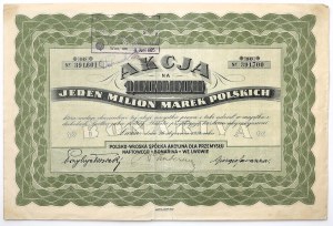 BONARIVA Polnisch-italienische Aktiengesellschaft für die Erdölindustrie in Lemberg, 1 Mio. mkp 1924