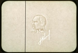 Filigrane PWPW - Piłsudski à gauche, signé