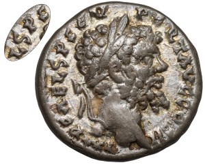 Septimius Severus (193-211 A.D.) Denarius, Emesa - error without 'E' in SEV