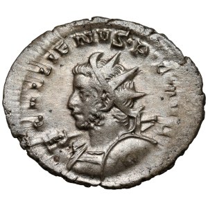 Gallien (258-268 n.e.) Antoninian, Lugdunum - ciekawe popiersie