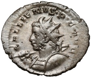 Gallien (258-268 ap. J.-C.) Antoninien, Lugdunum - buste intéressant