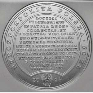 Skarby Stanisława Augusta - Kazimierz III Wielki - 50 złotych 2014