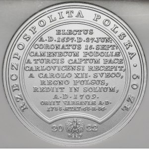Skarby Stanisława Augusta - August II Mocny - 50 złotych 2022