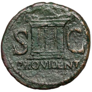 Oktawian August (27 p.n.e.-14 n.e.), Dupondius pośmiertny wybity za panowania Tyberiusza (14-37 n.e.)