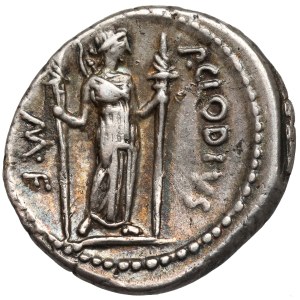 République, P. Clodius M. f. Denier de Turrinus (42 av. J.-C.)
