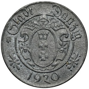 Gdańsk, 10 fenigów 1920 cynk - 57 perełek