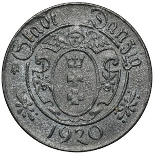 Gdansk, 10 fenig 1920 zinc - 57 perles