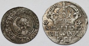 Sigismund III Vasa, 1625 Shellac and 1623 MDG penny - set (2pcs)