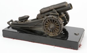 Modèle miniature d'un canon lourd de campagne