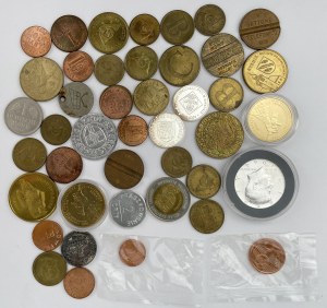 Mint tokens, telephone, occasional + coins - set (43pcs)
