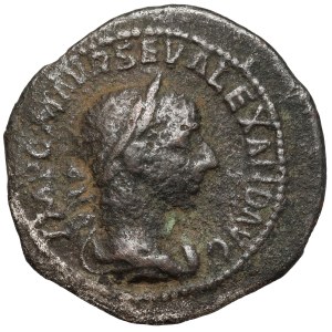 Aleksander Sewer (222-235 n.e.) Denar subaerat - nietypowy