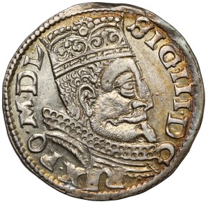 Sigismond III Vasa, Trojak Wschowa 1599 - tubulaire - magnifique