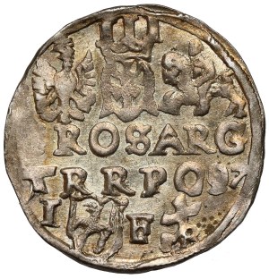Sigismond III Vasa, Trojak Lublin 1597 - monogramme - beau