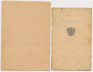Badge Legitimation, 55th Infantry Regiment and Personal Legitimation - Cpl. Drajer Czeslaw.