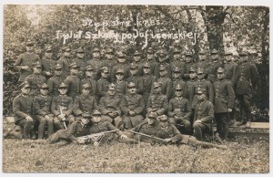 Photo de groupe de soldats - 52e régiment d'infanterie de tirailleurs frontaliers - 1er peloton de l'école des sous-officiers