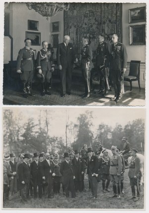 Photographies, Président Ignacy Moscicki - y compris la délégation du 15e régiment de cavalerie de Poznan 1934