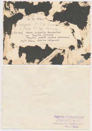 Photographies, Président Ignacy Moscicki - y compris la délégation du 15e régiment de cavalerie de Poznan 1934