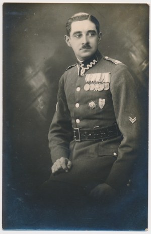 Photograph, Badge, 7th Administrative Baon and Pomeranian Front Badge