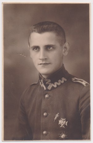 Photographie, insigne, 17e régiment d'artillerie légère, front lituanien-biélorusse et armée de la Grande Pologne